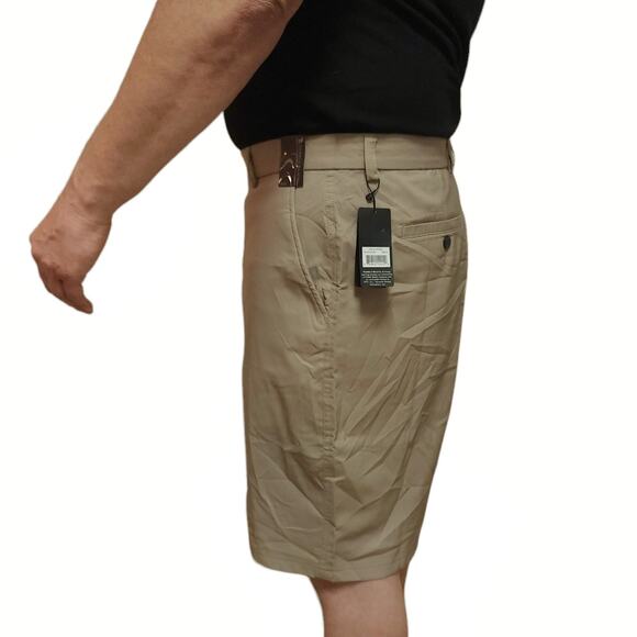 PEBBLE BEACH men's dry luxe performance golf shorts in plaza taupe Size 42 NEW - Picture 2 of 7